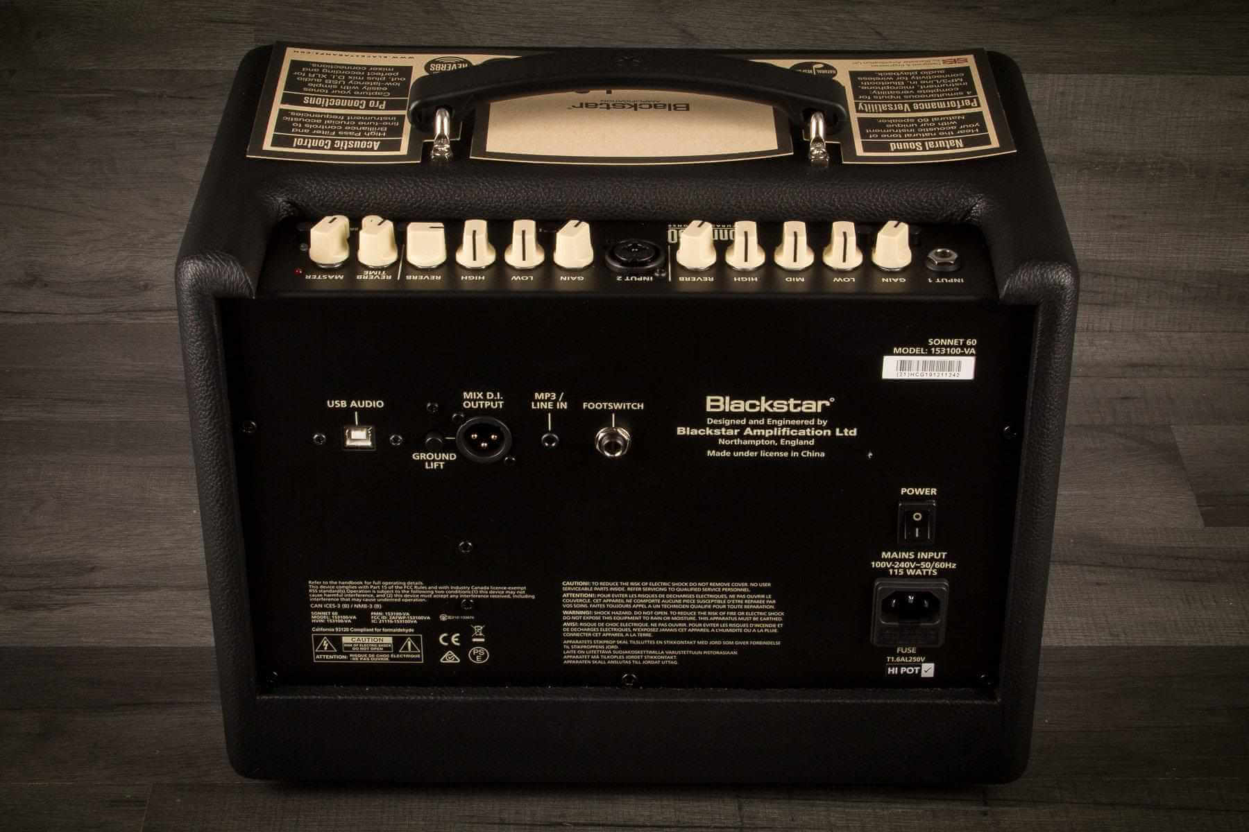 Blackstar Guitar Amp - Sonnet 60 Acoustic Amplifier (Black)