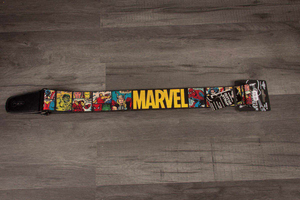 Buckle Down Marvel Comic Book Guitar Strap - MusicStreet