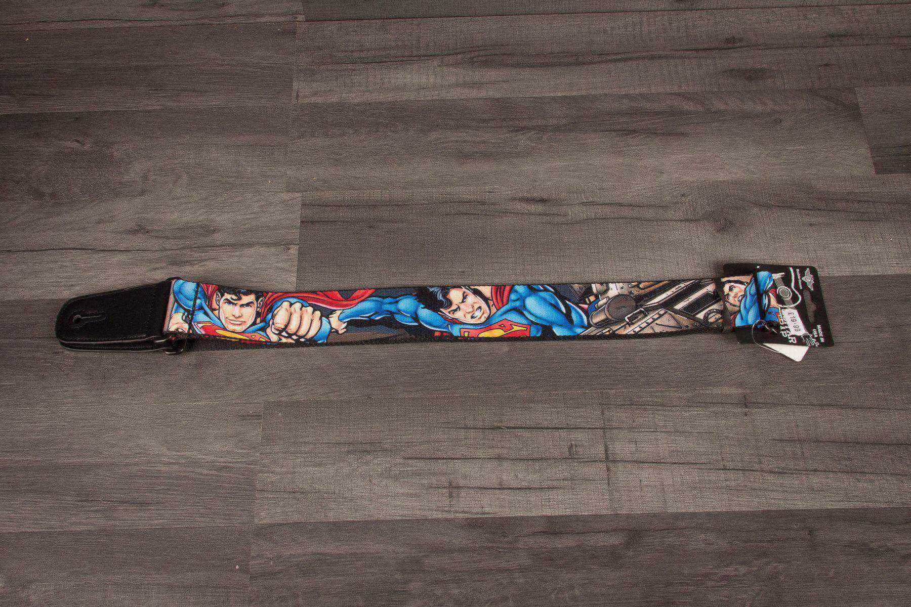 Buckle Down Superman Metropolis Face-Off Guitar Strap