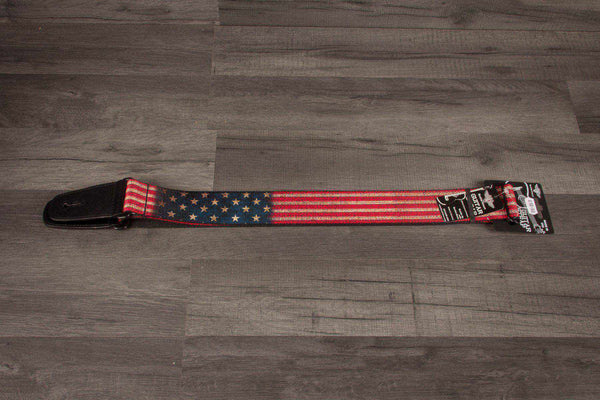 Buckle Down Vintage Usa Flag Guitar Strap - MusicStreet