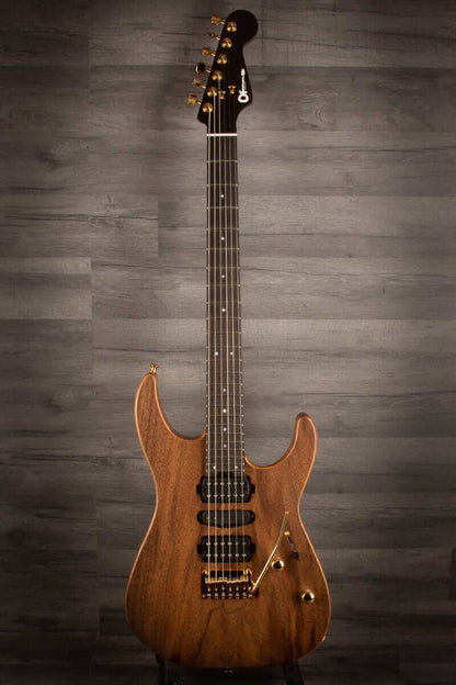 Charvel - MJDK24 HSH 2PT E Mahogany with Figured Walnut, Streaky Ebony Fingerboard, Natural