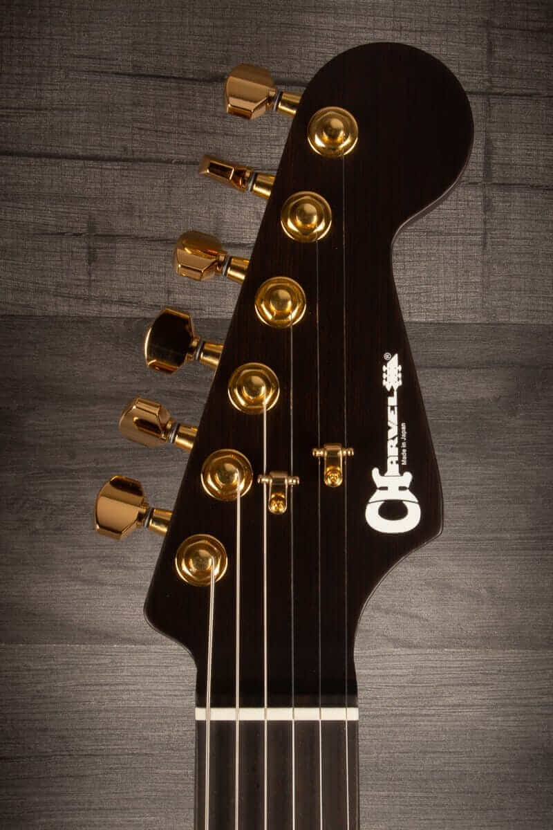 Charvel - MJDK24 HSH 2PT E Mahogany with Figured Walnut, Streaky Ebony Fingerboard, Natural