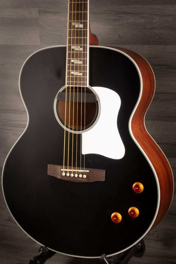 Cort CJ Retro Vintage Matt Black - Jumbo Electro, Acoustic Guitar