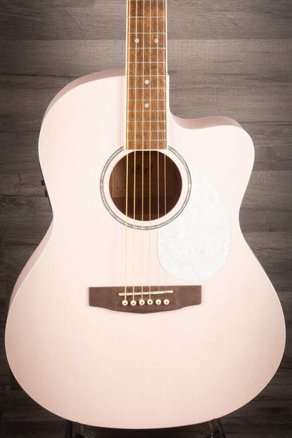 Cort Jade Classic Pastel Pink Open Pore Electro acoustic guitar