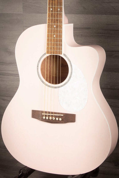 Cort Jade Classic Pastel Pink Open Pore Electro acoustic guitar