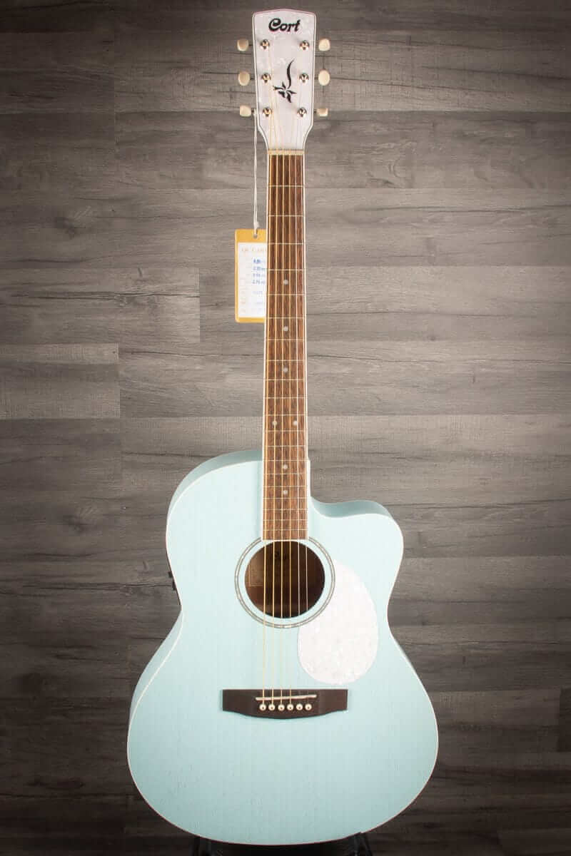 Cort Acoustic Guitar Cort Jade Classic Sky Blue Open Pore Electro acoustic guitar