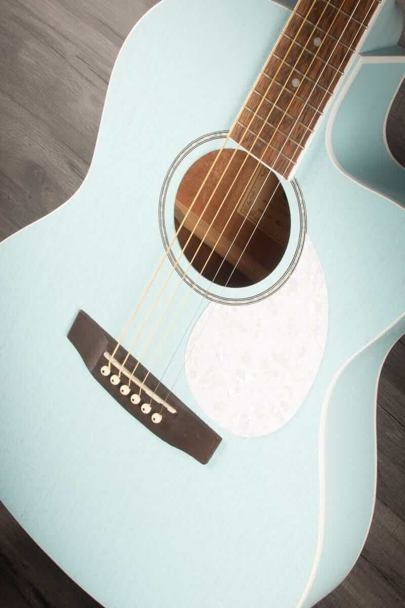 Cort Jade Classic Sky Blue Open Pore Electro acoustic guitar