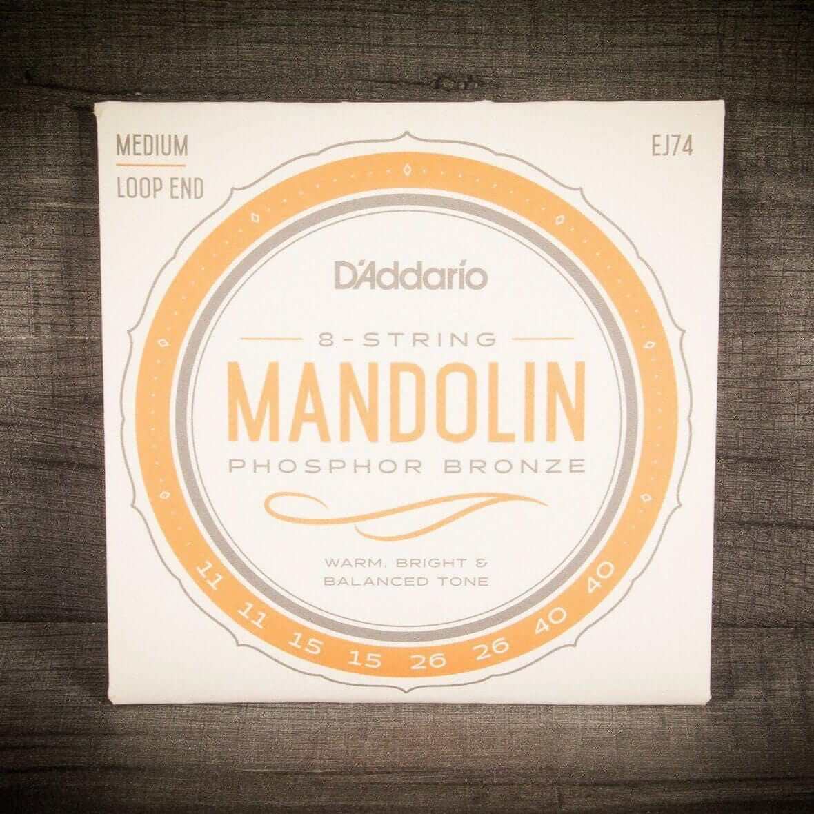 D'Addario EJ74 Phosphor Bronze Mandolin Strings