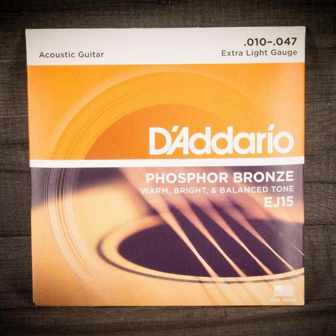 D'Addario EJ15 Phosphor Bronze Acoustic Guitar Strings