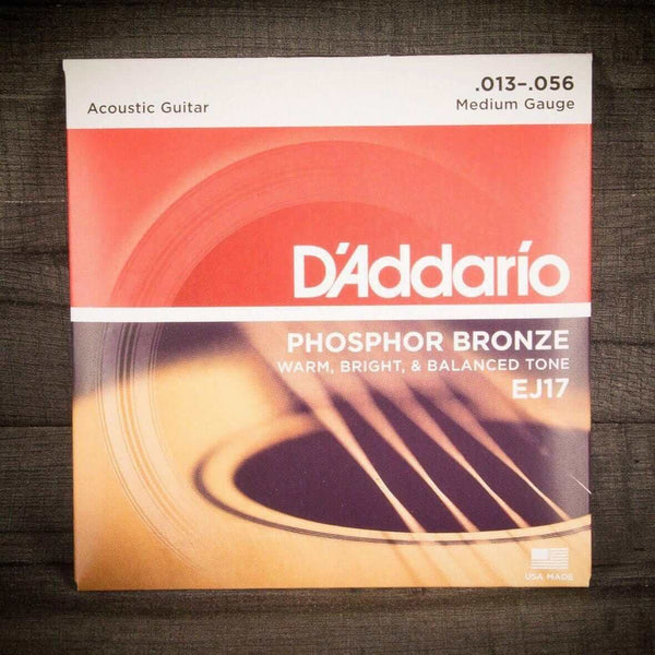 D'addario Strings D'Addario EJ17 Phosphor Bronze 13-56 Acoustic Guitar Strings