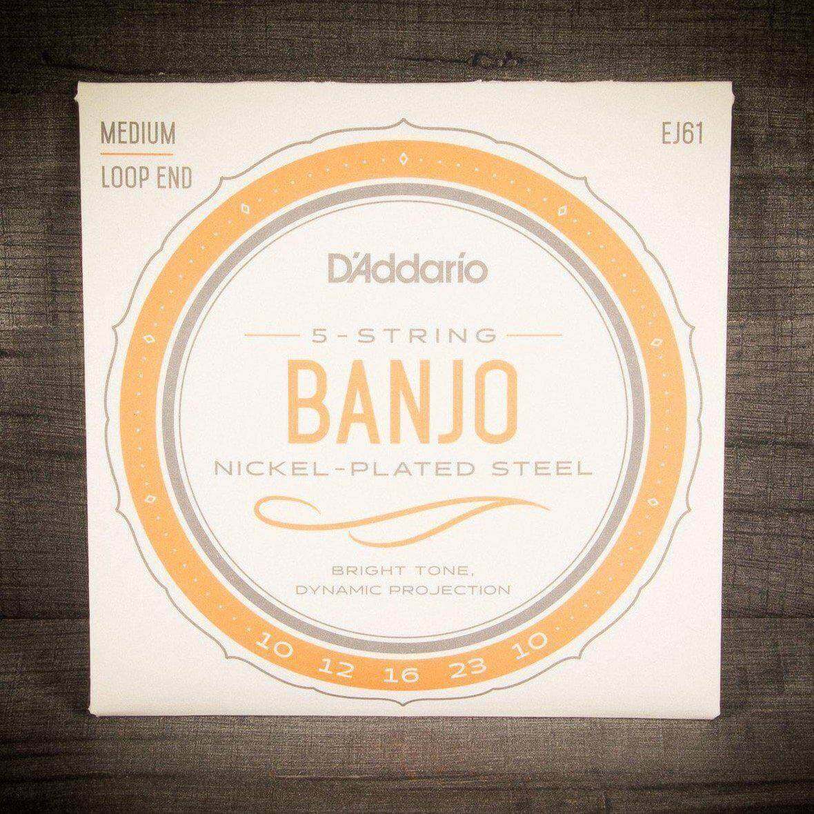 D'Addario EJ61 5-String Banjo Strings