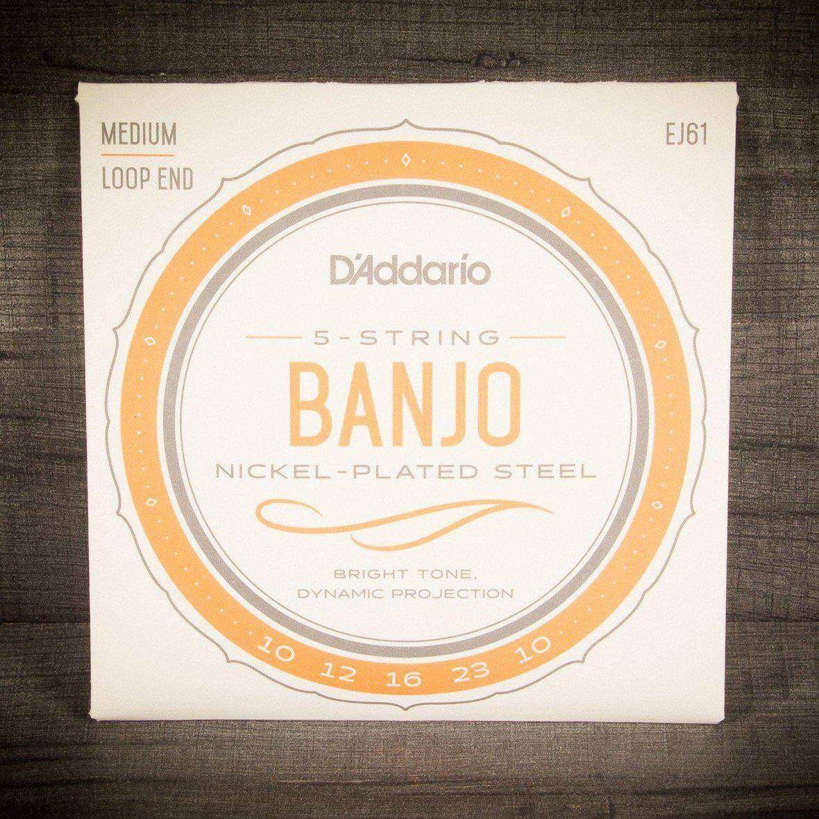 D'Addario EJ61 5-String Banjo Strings - MusicStreet