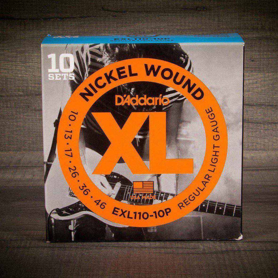D'Addario EXL110-10P 10-46 Electric Guitar Strings 10 Pack