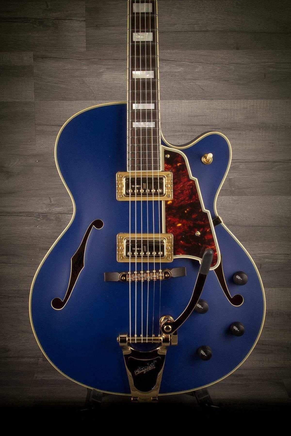 D'Angelico Deluxe 175 Matte Royal Blue