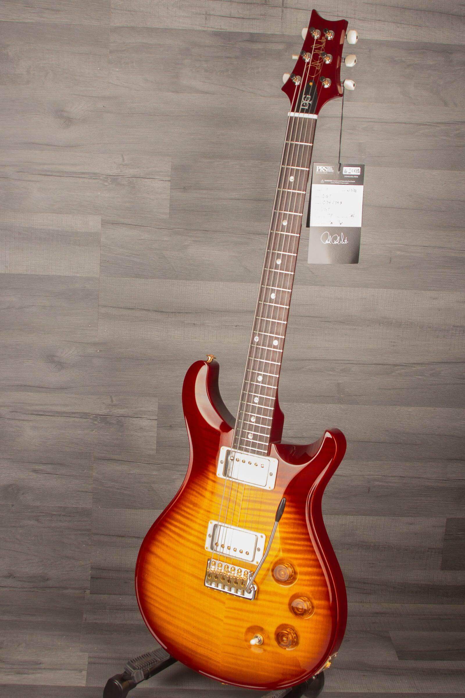 PRS DGT - McCarty Sunburst 10 Top (moons) s#342393 - MusicStreet