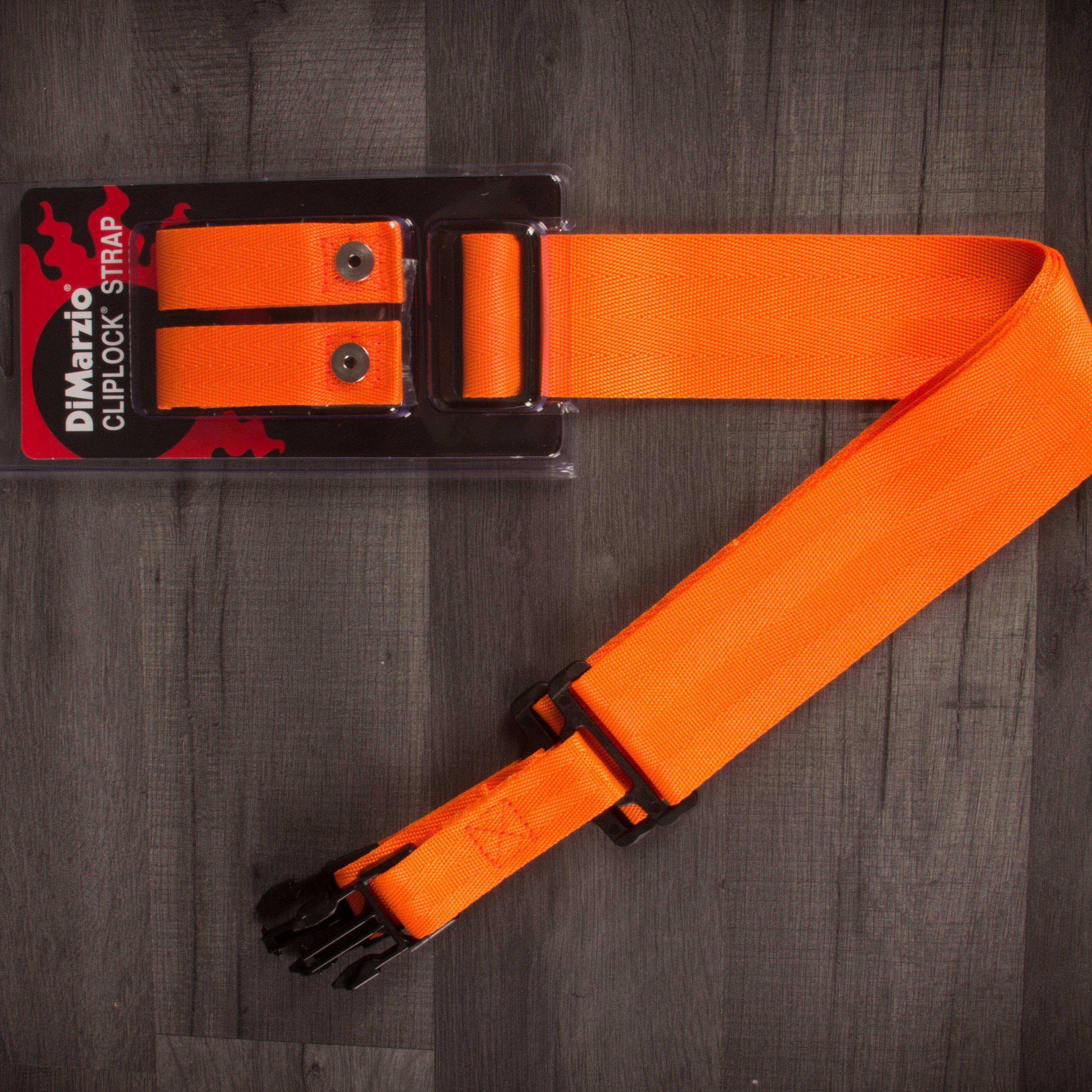 Dimarzio ClipLock® Quick Release Guitar Strap 2" nylon, Orange
