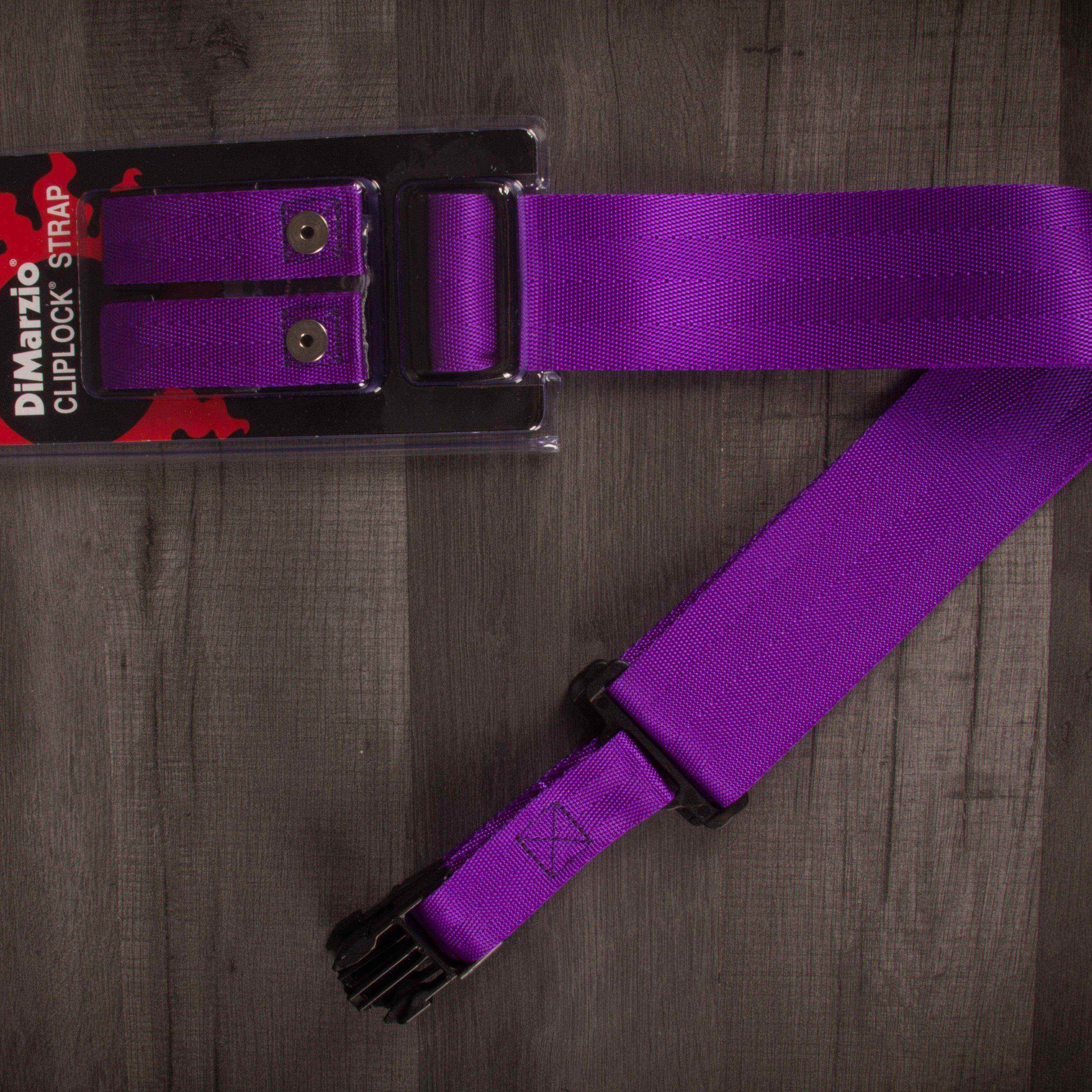 Dimarzio ClipLock® Quick Release Guitar Strap 2" nylon, Purple