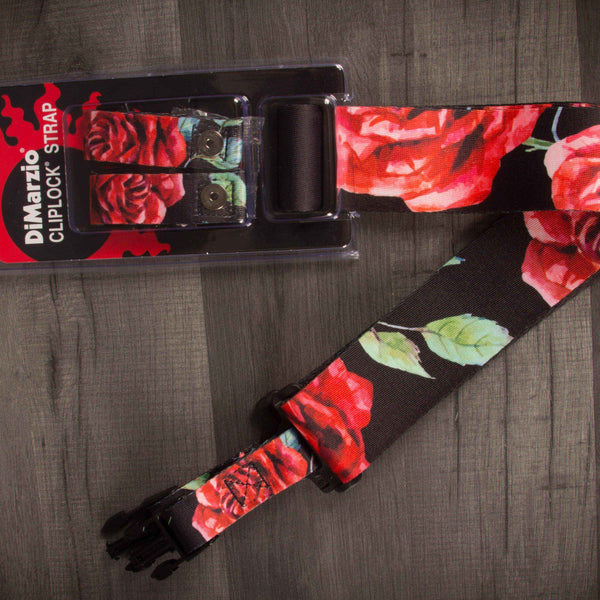 Polyphia Floral Muse - Black, Cliplock - Guitar Strap
