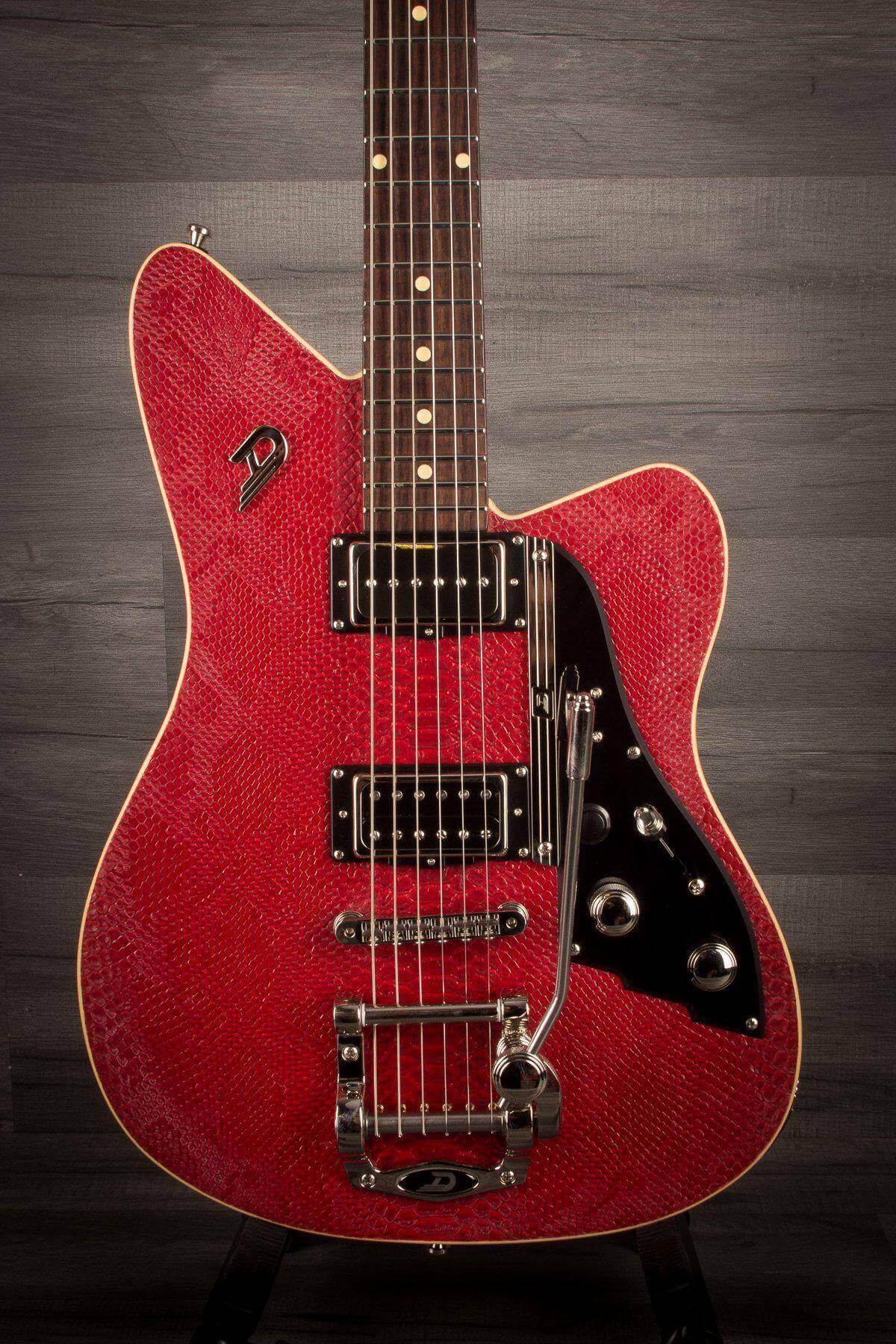 Duesenberg Electric Guitar Duesenberg Alliance Series Sascha Paeth Signature Guitar in Snake Red Incl. Hard Case