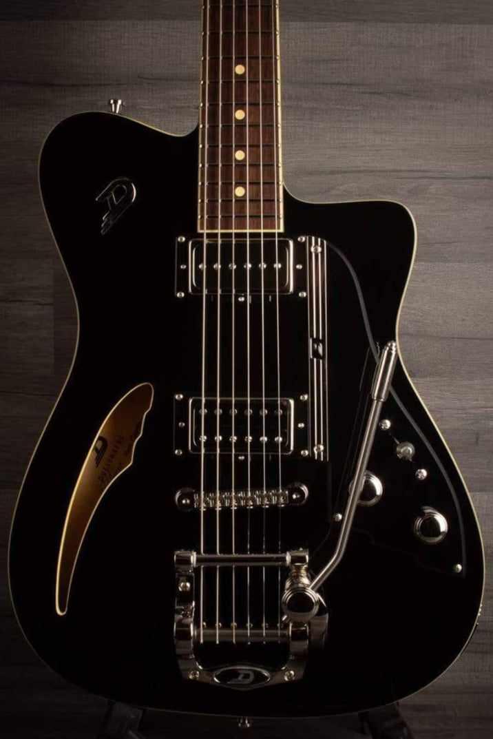 Duesenberg Caribou Electric Guitar - Black (With Hard Case)