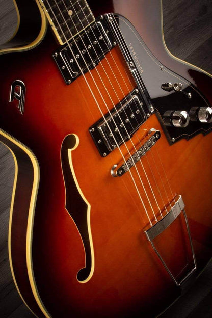 Duesenberg Fullerton Hollow Series Electric Guitar - Vintage Burst