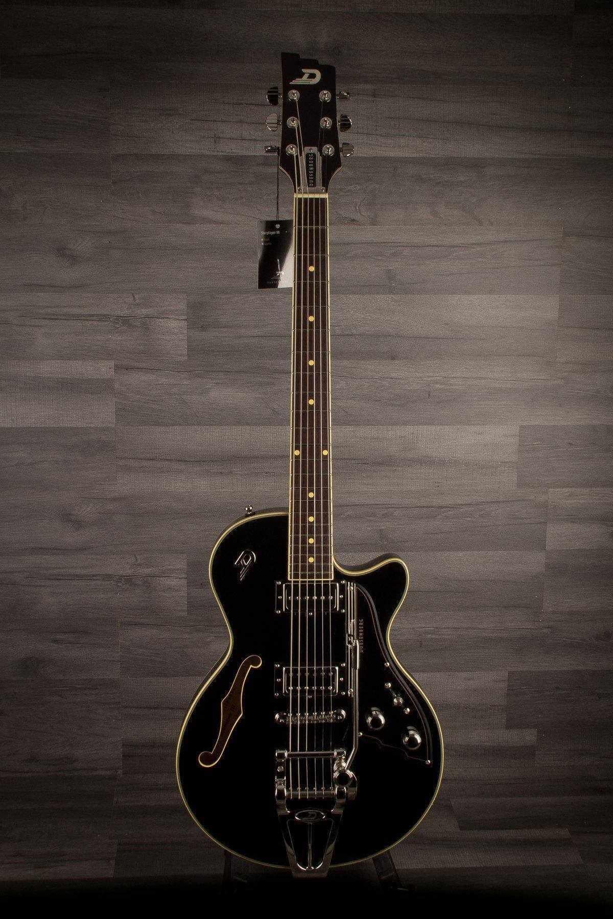 Duesenberg Starplayer III Electric Guitar - Black (With Hard Case)
