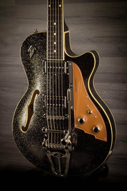 Duesenberg Starplayer TV Electric Guitar - Black Sparkle (With Hard Case)