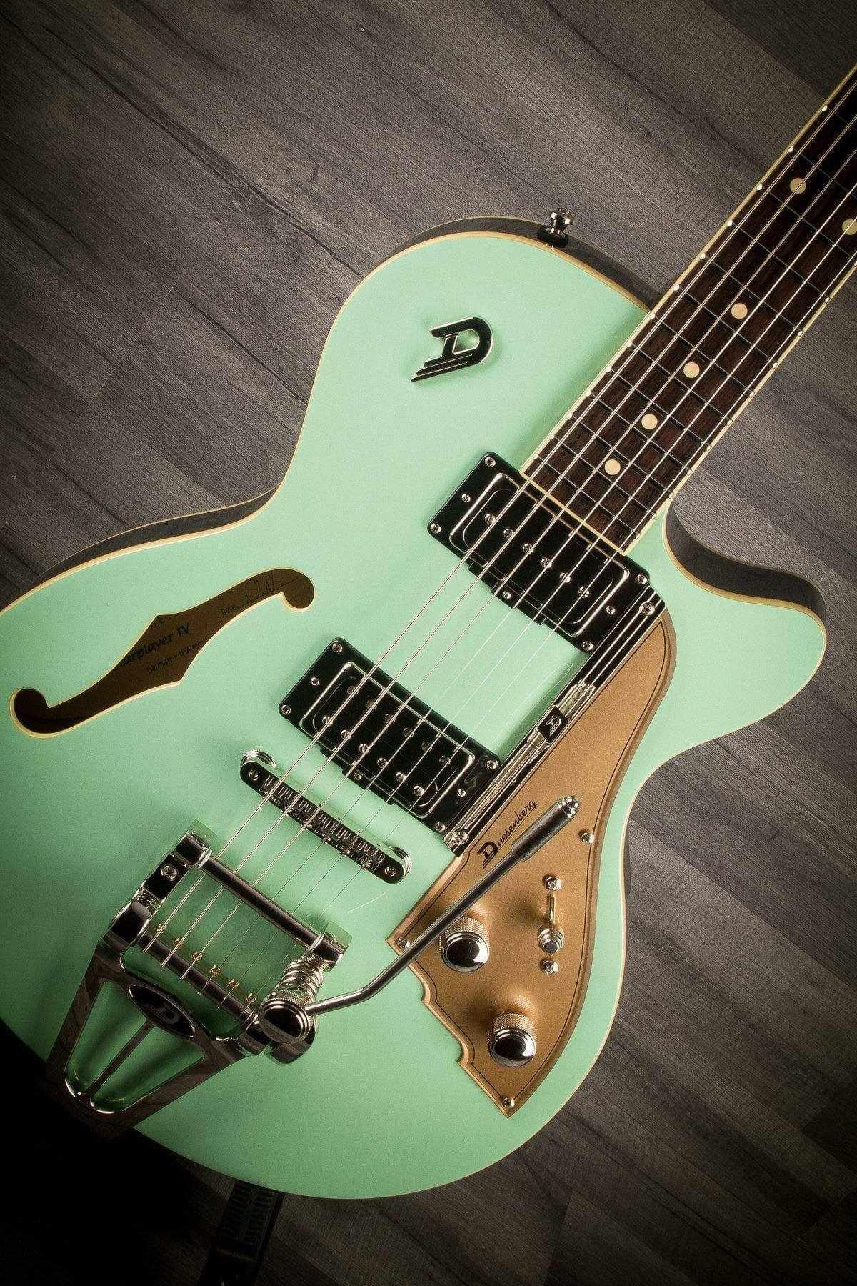 USED - Duesenberg Starplayer TV Surf Green With Hard Case