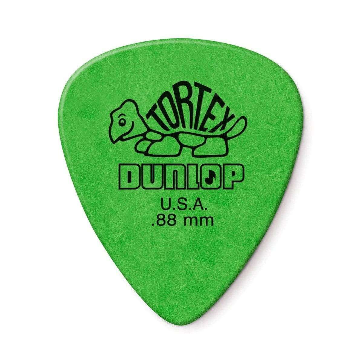 Dunlop Tortex .88mm 12 Pack Green - MusicStreet