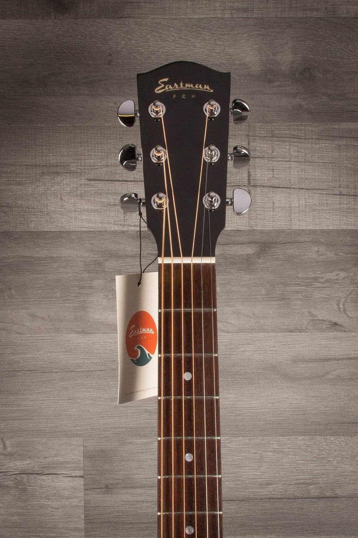 Eastman PCH3 GACE Ltd Trans Black- Grand Auditorium Electro Acoustic Guitar WITH Gig Bag