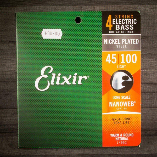 Elixir Strings Elixir 45-100 Nanoweb Coated Bass Strings