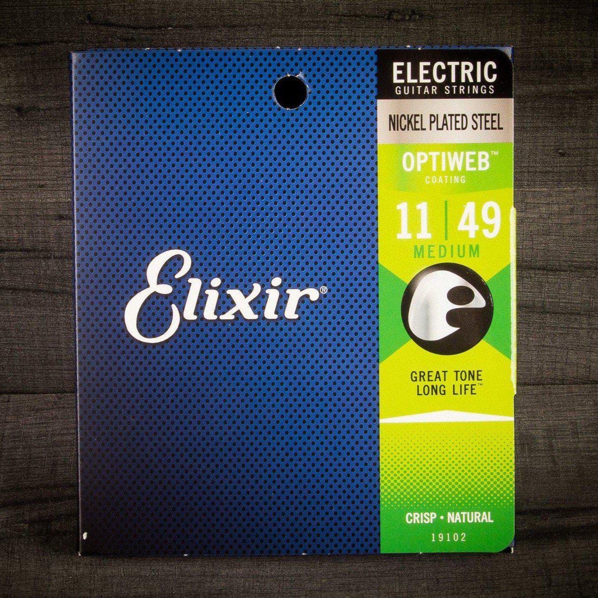 Elixir Strings Elixir Optiweb 11-49 Coated Electric Guitar Strings