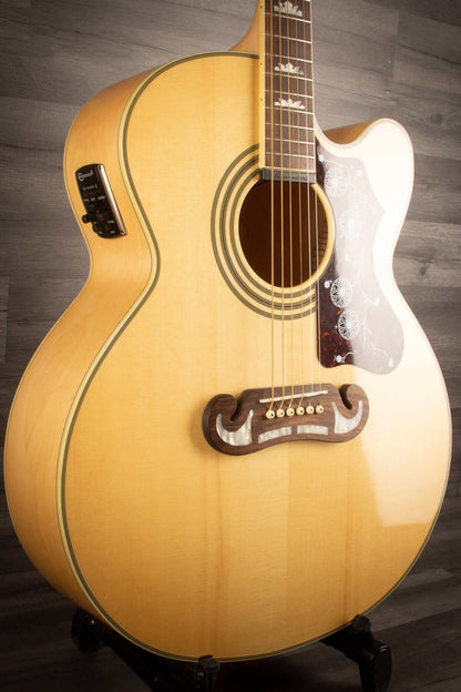 USED - Epiphone EJ-200CE Natural with Hard case