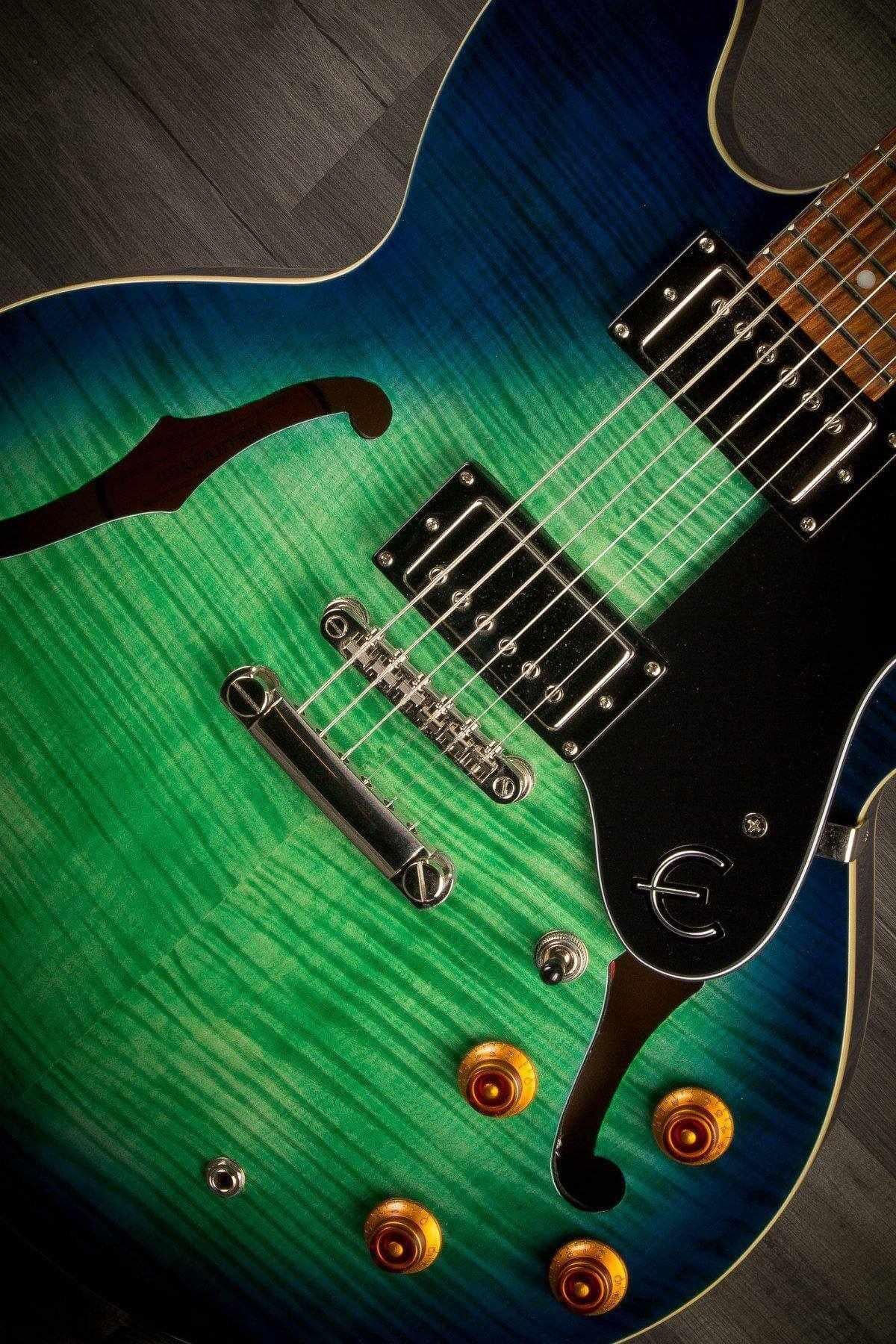 USED - Epiphone Dot Deluxe Aquamarine