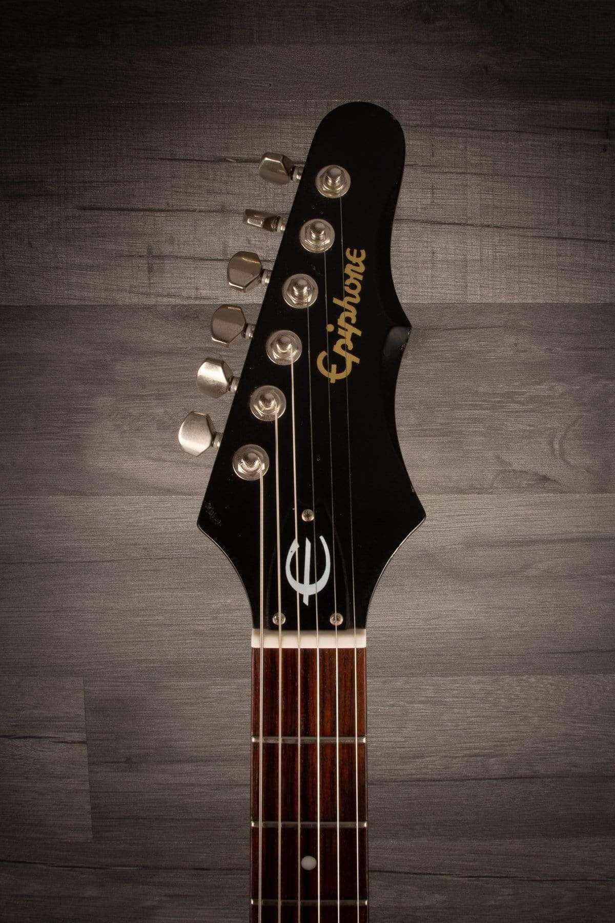 USED - Epiphone Wilshire 66 reissue, mini humbuckers. aged black