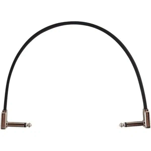 Ernie Ball 12” Flat Ribbon Patch Cable Black