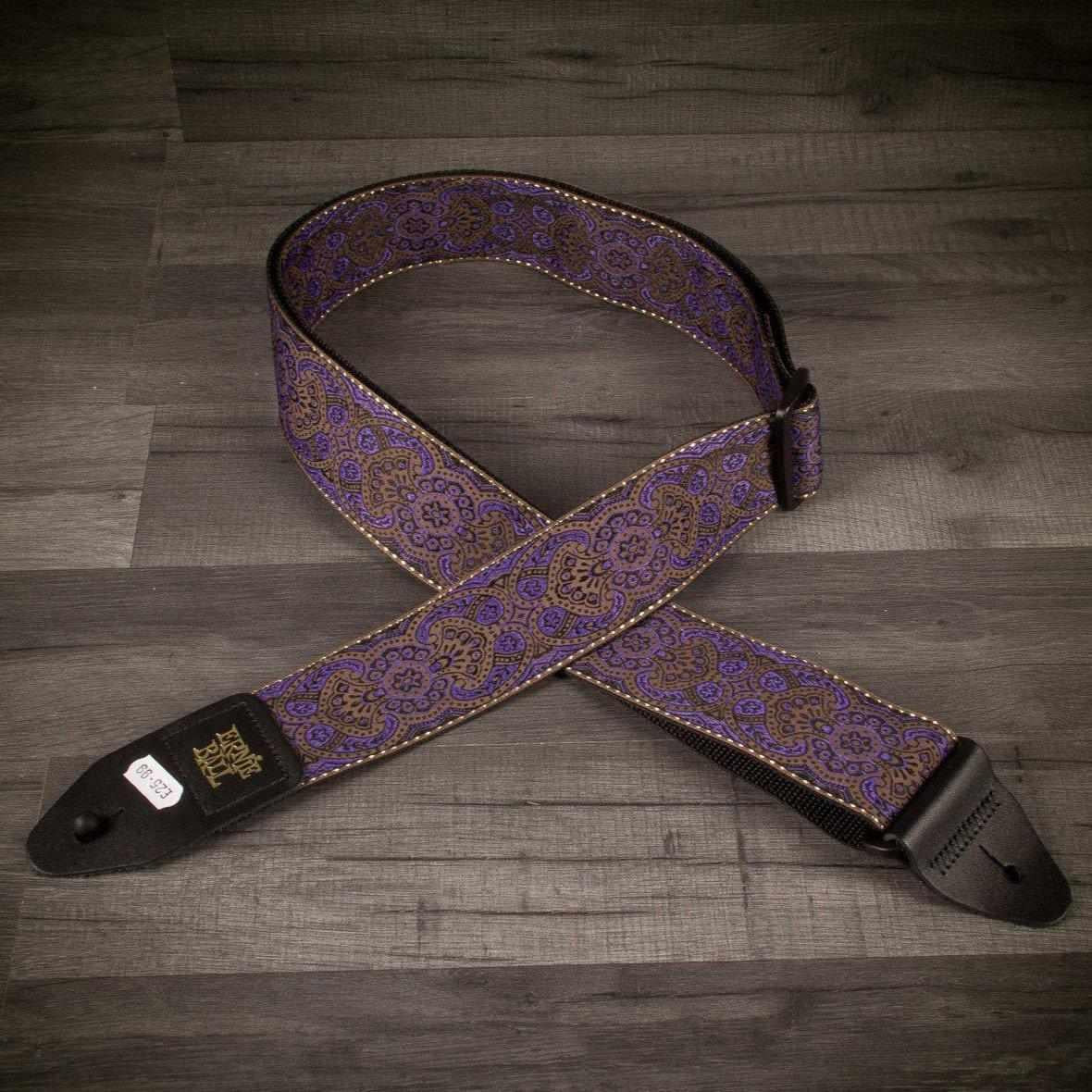 Ernie Ball Jacquard Purple Paisley Guitar Strap