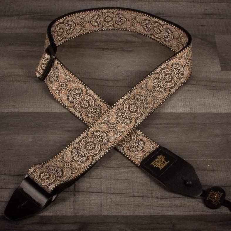 Ernie Ball Accessories Ernie Ball Jacquard Strap Gold & Black