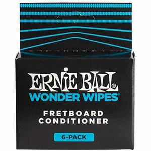 Ernie Ball Wonder Wipes Fretboard Conditioner Pack - 6 Pack - Set Up by MusicStreet