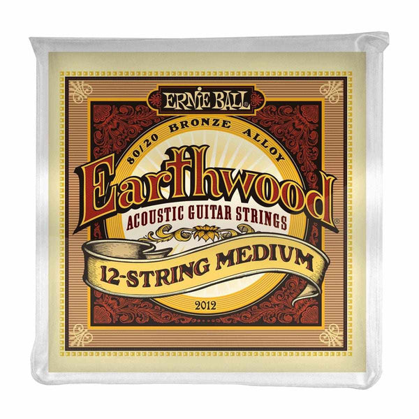 Ernie Ball Guitar Strings Ernie Ball 2012 Earthwood 12 String Bronze Acoustic Guitar Strings Medium