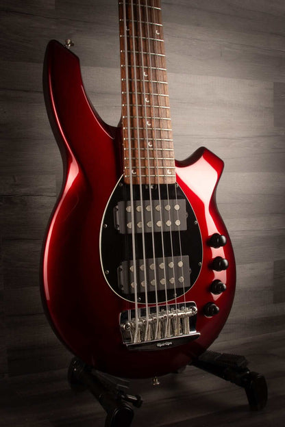 USED Musicman Bongo HH 6 String in Candy Apple Red