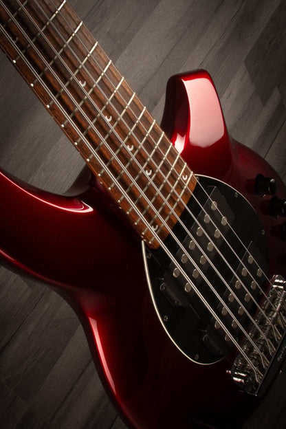 USED Musicman Bongo HH 6 String in Candy Apple Red