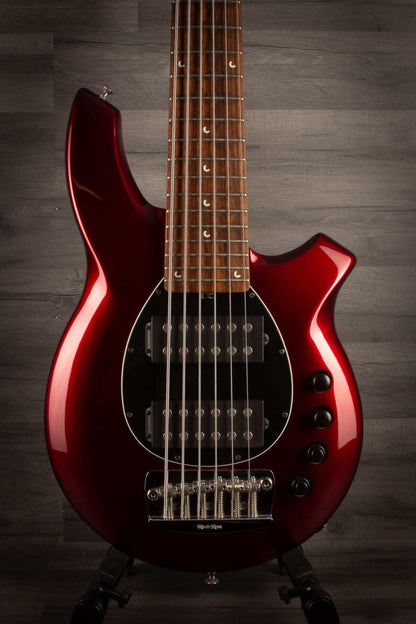 USED Musicman Bongo HH 6 String in Candy Apple Red