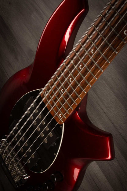 USED Musicman Bongo HH 6 String in Candy Apple Red