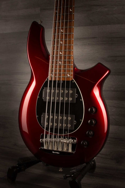 USED Musicman Bongo HH 6 String in Candy Apple Red
