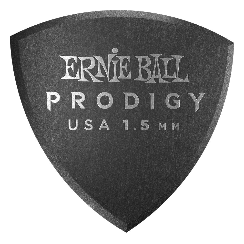 Ernie Ball Picks Ernie Ball 1.5mm Black Large Shield Prodigy Picks 6-Pack