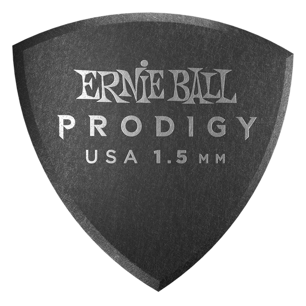Ernie Ball Picks Ernie Ball 1.5mm Black Large Shield Prodigy Picks 6-Pack