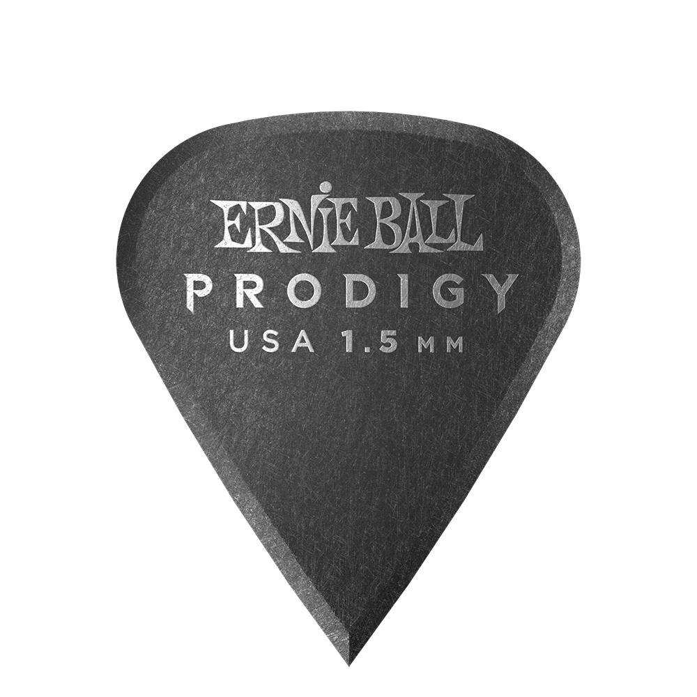 Ernie Ball 1.5mm Black Sharp Prodigy Picks 6-Pack