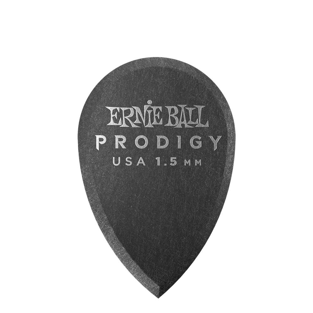 Ernie Ball Picks Ernie Ball 1.5mm Black Teardrop Prodigy Picks 6-Pack