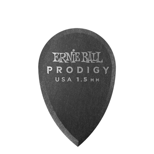 Ernie Ball Picks Ernie Ball 1.5mm Black Teardrop Prodigy Picks 6-Pack